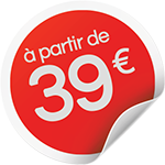 à partir de  39€ 